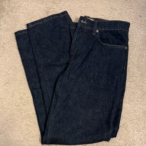 Zara Dark Blue Straight Jeans